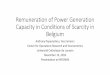 Remuneration of Capacity in Conditions of Scarcity …November 13, 2016 Presentation at INFORMS Outline •Motivation •Renewable energy integration •Nuclear capacity in Belgium