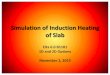 Simulation of Induction Heating of Slabnsgsoft.com/pres/Induction Heating of Slab.pdf · 5.5 plus an option of 2D simulation of rectangular body heating • Integral parameters of