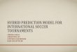 Hybrid Prediction Model for International Soccer Tournamentsjbn/conferences/MathSport_presentation… · 13 Peru 1,17 14 Croatia 1,15 15 Poland 1,14 16 Sweden 1,13 17 Denmark 1,12