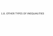 1.8. OTHER TYPES OF INEQUALITIESThese two types of numbers make up the key numbers of a rational inequality. When solving a rational inequality, begin by writing the inequality in