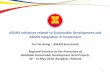 ASEAN Initiatives related to Sustainable Development and ... · challenge to unlocking private contributions toward the SDGs. It is important to manage competition for FDI. Use international