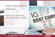 Data Governance Defined - eHealth Initiative · 2018-05-15 · Data Governance Defined Katherine Downing, Vice President AHIMA ©2018 •Define Data Governance ... •Data Lakes •And