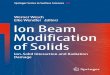 Werner Wesch Elke Wendler Editors Ion Beam Modification of ......The fundamentals of ion–solid interaction, ion-beam induced damage formation in a broad variety of materials and