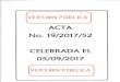 No. 19/2017/52 MARCO...FIA-UES ACTA No 19/2017/52 UNIVERSIDAD DE EL SALVADOR FACULTAD DE INGENIERÍA Y ARQUITECTURA JUNTA DIRECTIVA ACTA No.19/2017/52 Ciudad Universitaria, a las ocho