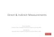 Direct & Indirect Measurements - Boston UniversityDirect & Indirect Measurements Steven Davidson . Assistant Dean, Strategic Initiatives & Student Learning, SMG ... oral and visual