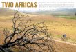 TWO AFRICA S - Adventure Cycling AssociationWater crossing. The group discovers there’s more to South Africa than arid landscapes. Small by comparison. It’s not just the big critters