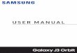 Samsung Galaxy J3 Orbit S367VL User Manual · 2019-05-29 · (charging head and USB cable) is included with the device for charging the battery from any standard outlet. Note: You