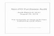 Non-PO Purchases Audit - University of Texas System...Non-PO Purchases Audit Audit Report# 16-01 August29,2016 The University of Texas at El Paso Institutional Audit Office "Committed