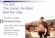 TG 142: The Good, the Bad and the Uglychapter.aapm.org/pennohio/2013FallSympPresentations/FI1...The Good, the Bad and the Ugly A Godley, Penn-Ohio River Valley 2013 2 Introduction