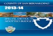 2013-14 SPECIAL DISTRICTS ADOPTED BUDGET · The 2013-14 Adopted Budget reflects a 10.4% increase in fee related revenues for County Fire and 5.6% for Special Districts other than