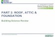 FOUNDATION PART 2: ROOF, ATTIC - Paperlessinspectors€¦ · Attic: Insulation UA Calculation If the insulation varies in depth or installation quality a special type of average calculation