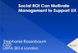 Social ROI Can Motivate Management to Support UXteced.com/wp-content/uploads/Stephanie-Rosenbaum_TecEd... · 2015-09-17 · UXPA 2014 London Social ROI Can Motivate Management to