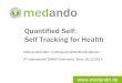 Quantified Self: Self Tracking for Health · Self-Assesment of Self-Tracking Categories Source: Marcia Nißen, Quantified Self – An Exploratory Study on the Profiles and Motivations