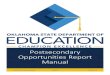 Postsecondary Opportunities Report Manual Opportunites...Updated Career Tech inclusion . Postsecondary Opportunities Report 1.0 April 30, 2018 3 | P a g e 2 – Access to the Postsecondary