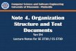 Note 4. Organization Structure and Test Documentspeople.uwplatt.edu/~shiy/courses/se373/notes/Note4... · 2018-10-11 · IEEE Std 829-2008: Standard for Software Test Documentation