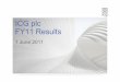 ICG plc FY11 Results - Intermediate Capital Group/media/Files/I/ICGAM/results... · 2018-05-29 · Intermediate Capital Group plc 2 Highlights Operational Highlights Third party AUM