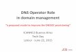 DNS Operator Role in domain management€¦ · Registry (.ca) TLD DNS (.ca) 2nd Level (i.e. mynewdomain.ca) Hosting Provider Content Delivery Network (CDN) DNS Operator (Delegation)