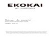 ekokai.com | Fabricante de aire acondicionado y equipos de ... · No la perfore o queme. El aparato debe instalarse, funcionar y almacenarse en una habitación con una planta superior