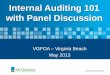 Internal Auditing 101 with Panel Discussion...Internal Auditing 101 with Panel Discussion . Introduction of Our Panel Mike Garber – Partner, PBMares ... Internal auditing is an independent,