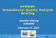 NFRWSP: Groundwater Quality Analysis Briefing · Briefing Jennifer Gihring SJRWMD . February 17, 2015 . Water Supply Plan Projected Demand . Estimated ... potential future areas of