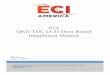 ECI QKS-TDC LCD Door Board Installation Manual...The ECI QKS-TDC LCD door controlled is a microprocessor-based board that controls all aspects of the door motion including direction,