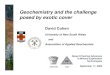 Geochemistry and the challenge posed by exotic cover · Geochemistry and the challenge posed by exotic cover ... 1983 Intro Mandy SEx Conc Data Models SMEDG - AIG ‘09 Till Varved