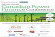 5th Annual Canadian Power FinanceConferencePresident – Communications,Innergex Renewable Energy Inc. Paul Cutler,Treasurer,NextEra Energy,Inc. John Carson,Chief Executive Officer,Alterra