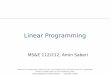 Linear Programming - Stanford UniversityBasics in graph theory and combinatorics Graphs, trees, Cayley’s formula Minimum spanning tree Network flows and applications Maximum flow-minimum