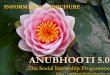 ANUBHOOTI 5 · about the organisation’s various activities. Terms & Conditions intimation in this regard will be given to them via mail. 3.Internship slots are limited; hence, early