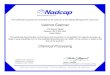 Chemical Processing...Merit Merit Merit Merit This certificate is granted and awarded by the authority of the Nadcap Management Council to: Chrome Plus International 3939 West 29th