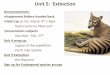 Unit 5: Extinction · THE THYLACINE Historic range: New Guinea, Australia and Tasmania, The thylacine vanished from mainland Australia and New Guinea approximately 2000-3000 years