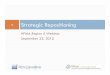 HFMA Region 5 Webinar September 23, 2015 · 2019-01-25 · Strategic Repositioning Some Definitions for Clarity Strategic Vision/Plan –A broadly defined plan creating a desired