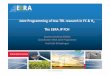 Joint Programming of low-TRL research in FC & H The EERA ...Europe’s unified strategy for energy 5 Dimensions: Energy security Full, free internal market Energy efficiency De-carbonized