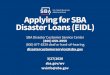Applying for SBA Disaster Loans (EIDL) · 27/03/2020  · • Tax Information Authorization (IRS Form 4506T) • Most recent Federal Income Tax Return(s) for business and principals
