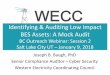 Identifying & Auditing Low Impact BES Assets: A Mock Audit · 2018-01-05 · –Senior Compliance Auditor, Cyber Security –IT Manager & Power Trading/Scheduling Manager –IT Program