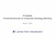 FY2020/3 Financial Results & Corporate Strategy …Holdings Co., Ltd. President, Representative Director of Japan Post Capital Co., Ltd. April 2019 Deputy President, Representative