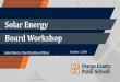 Solar Energy Board Workshop€¦ · 2019-10-01  · Solar Around Central Florida. 15. Orange County Convention Center (1 MW) Walt Disney World (50 MW) Solar Around Central Florida