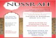 Nussrah Magazine Issue 34 - mykhilafah.com · Messenger for it from it - Muhammad RasulAllah (saaw) - reciting verses of Allah (swt) before the Ummah, and purifying them from Shirk