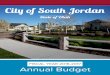 City of South JordanAnnual Budget The City of South Jordan Fiscal Year 2016-2017 City of South Jordan 1600 West Towne Center Drive South Jordan, UT 84095 Phone: (801) 254-3742 Fax: