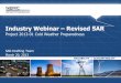 Industry Webinar Revised SAR - NERC 201301 Cold... · •Two hour webinar •Presentation the first hour ... and employee who may in any way affect NER’s compliance with the antitrust