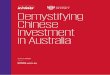 Demystifying Chinese Investment in Australia – June 2020 · 2020-07-08 · (USD 1 billion). The number of completed deals fell 43% from 74 in 2018 to 42 in 2019. Chinese ODI into