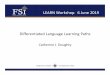 LEARN Workshop 6 June 2019 Differentiated Language Learning … · 2019-06-10 · highlighting or listing words, collocations, and transition words that block meaning. Student gives
