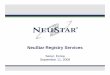 NeuStar Registry Services · – Noida, India •Australia – ... Protects essential enterprise intellectual property Reliability • Protects essential enterprise intellectual property