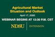 Agricultural Market Situation and Outlook...24.2% in March, while jumbo loan availability dipped 36.9%. Government loans, which include USDA, VA and FHA mortgages, fell 6.6%.” -