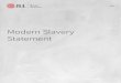 Modern Slavery Statement 2020 - Property investment | JLL · team, facility and property managers, Engineering & Operations, and Health, Safety and Environment teams. 2. Adding modern