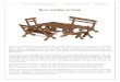 Beer seating set plan - Craftsmanspace · Project from Project: Beer seating set plan Page 2 of 45 You can use either hardwood or softwood, but if the seating set needs to withstand