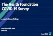 The Health Foundation COVID-19 Survey€¦ · The public were asked whether they had used a NHS service since the lockdown had begun and, if so, which service they had used. For each