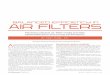 Balanced efficiency in air filters - RSES.org · dia’s resistance to air flow. Not all air filters are created equal. Indeed, there are marked differences among various types of