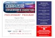 PRELIMINARY PROGRAM - CBAA/ACAA 2018 Preliminary conventio… · Assurance Program (604.204 CARs) and Safety Management System (604.207 CARs). It is a learning opportunity for aviation