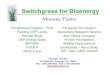 Switchgrass for Bioenergy Switchgrass for Bioenergy Program zAuthorization from USDA for use of Conservation
